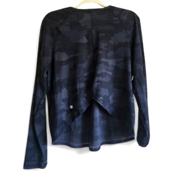Lululemon Athletica Black Camouflage Top Size 8 - Picture 4 of 4